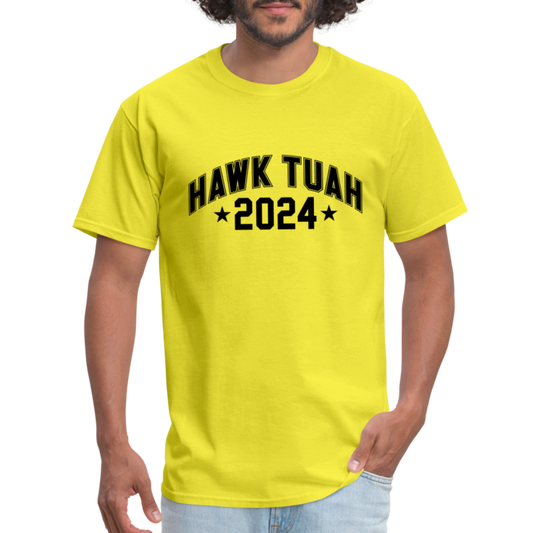 Hawk Tuah T-Shirt (2024) - yellow