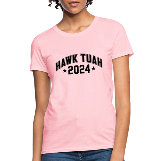 Hawk Tuah Women's Contoured T-Shirt (2024) - pink