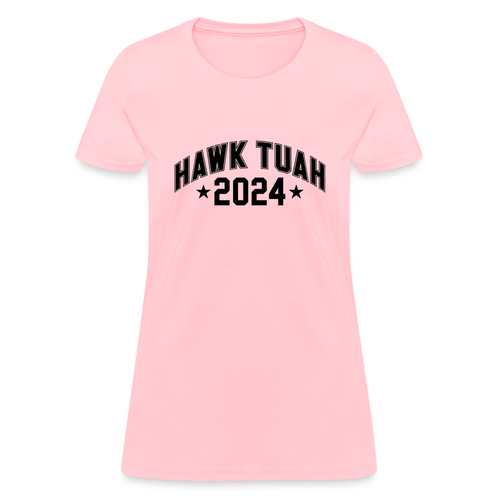 Hawk Tuah Women's Contoured T-Shirt (2024) - pink