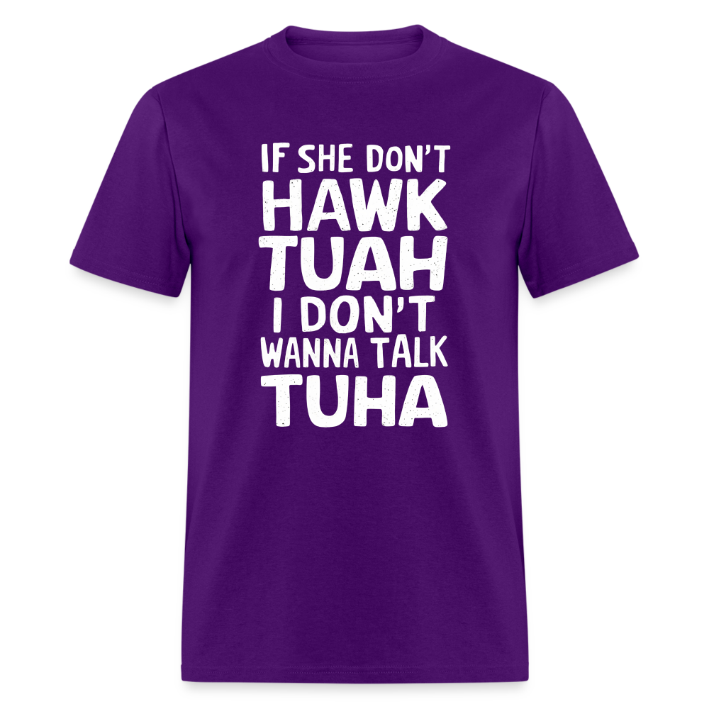 Hawk Tuah Talk Tuha T-Shirt - purple