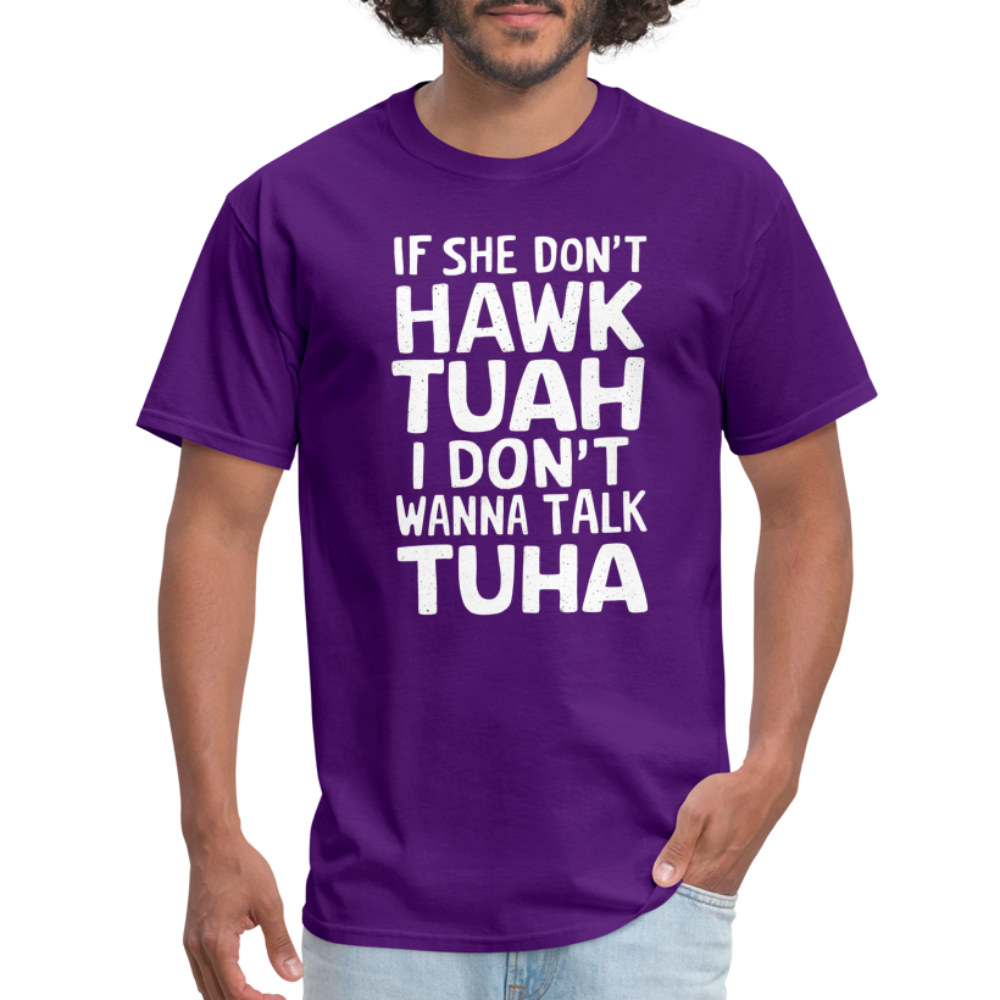 Hawk Tuah Talk Tuha T-Shirt - purple