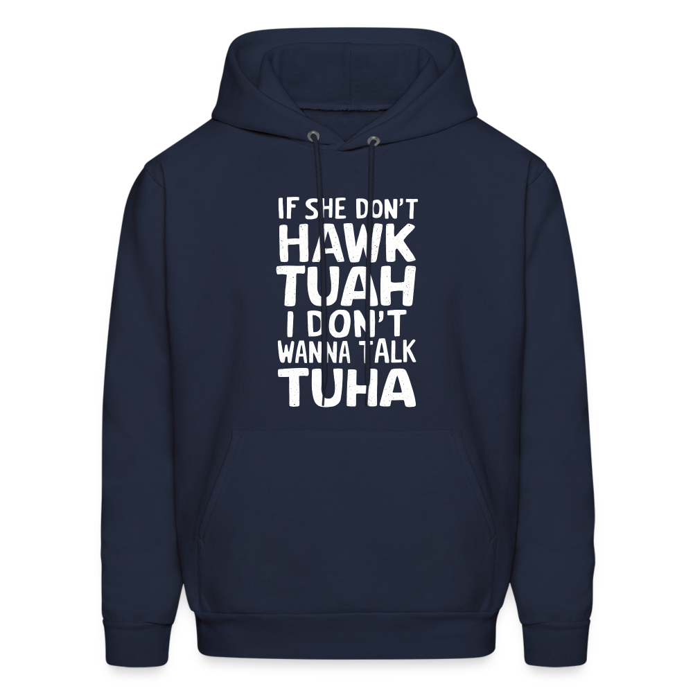 Hawk Tuah Talk Tuha Hoodie - navy