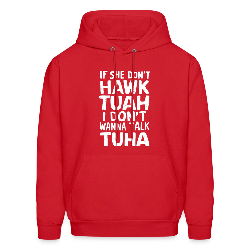 Hawk Tuah Talk Tuha Hoodie - red