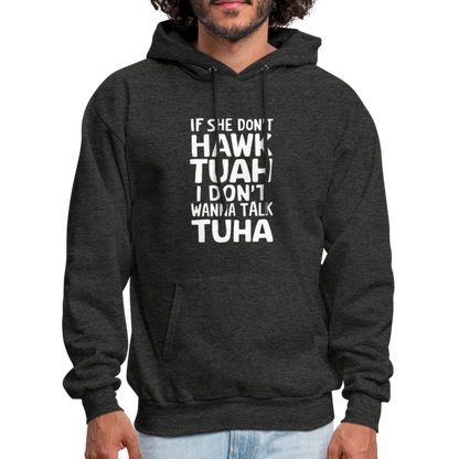 Hawk Tuah Talk Tuha Hoodie - charcoal grey