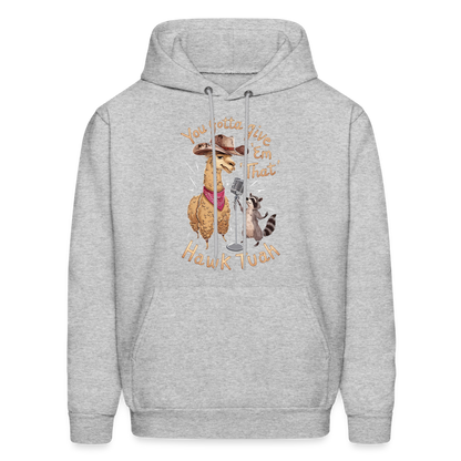 You Gotta Give 'Em That Hawk Tuah Hoodie (Lama & Raccoon) - heather gray