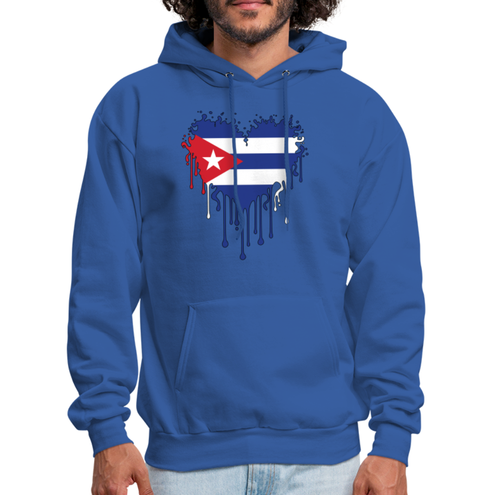 Heart of Cuba Flag Hoodie - royal blue