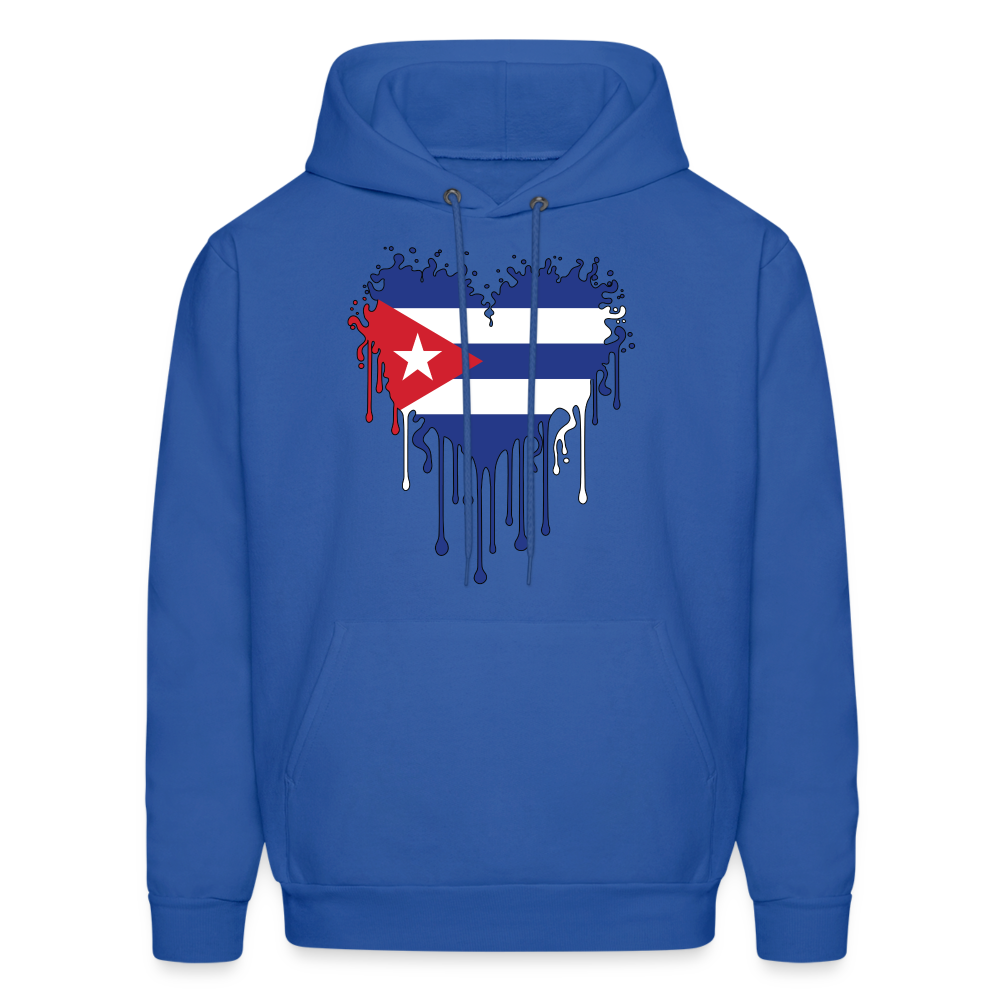 Heart of Cuba Flag Hoodie - royal blue