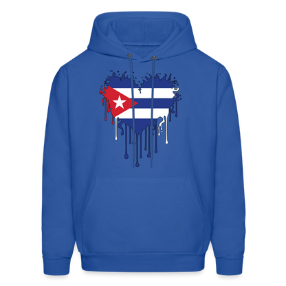 Heart of Cuba Flag Hoodie - royal blue