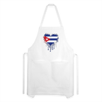 Heart of Cuba Flag Adjustable Apron
