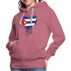 Heart of Cuba Flag Women’s Premium Hoodie
