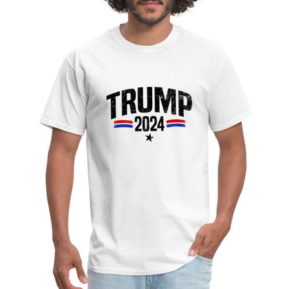 Trump 2024 I Am Voting For The Felon T-Shirt (Front and Back) - white