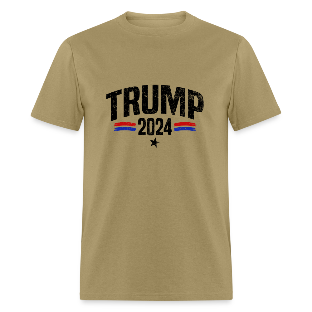 Trump 2024 I Am Voting For The Felon T-Shirt (Front and Back) - khaki