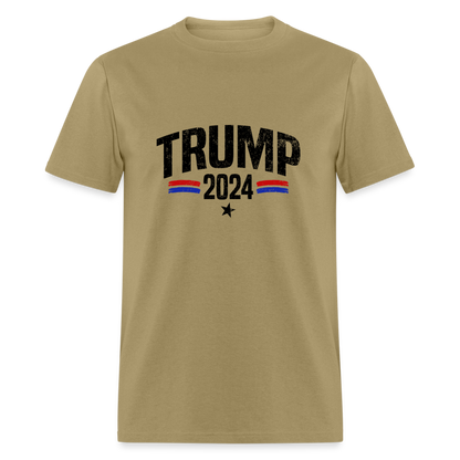 Trump 2024 I Am Voting For The Felon T-Shirt (Front and Back) - khaki