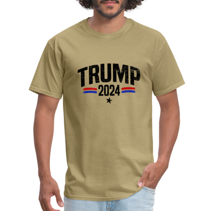 Trump 2024 I Am Voting For The Felon T-Shirt (Front and Back) - khaki