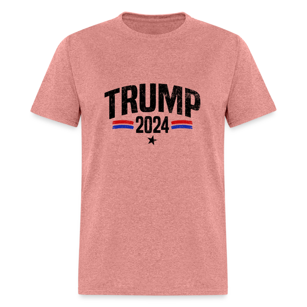 Trump 2024 I Am Voting For The Felon T-Shirt (Front and Back) - heather mauve