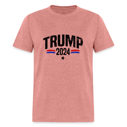 Trump 2024 I Am Voting For The Felon T-Shirt (Front and Back) - heather mauve