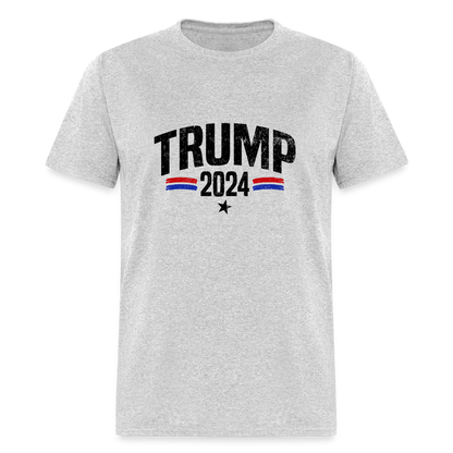 Trump 2024 I Am Voting For The Felon T-Shirt (Front and Back) - heather gray