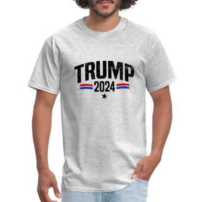 Trump 2024 I Am Voting For The Felon T-Shirt (Front and Back) - heather gray