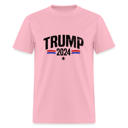 Trump 2024 I Am Voting For The Felon T-Shirt (Front and Back) - pink