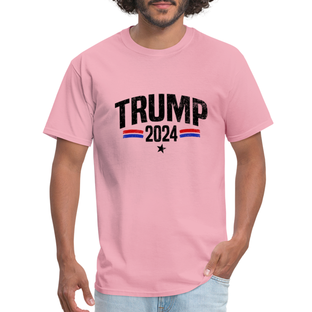 Trump 2024 I Am Voting For The Felon T-Shirt (Front and Back) - pink