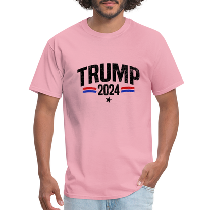 Trump 2024 I Am Voting For The Felon T-Shirt (Front and Back) - pink