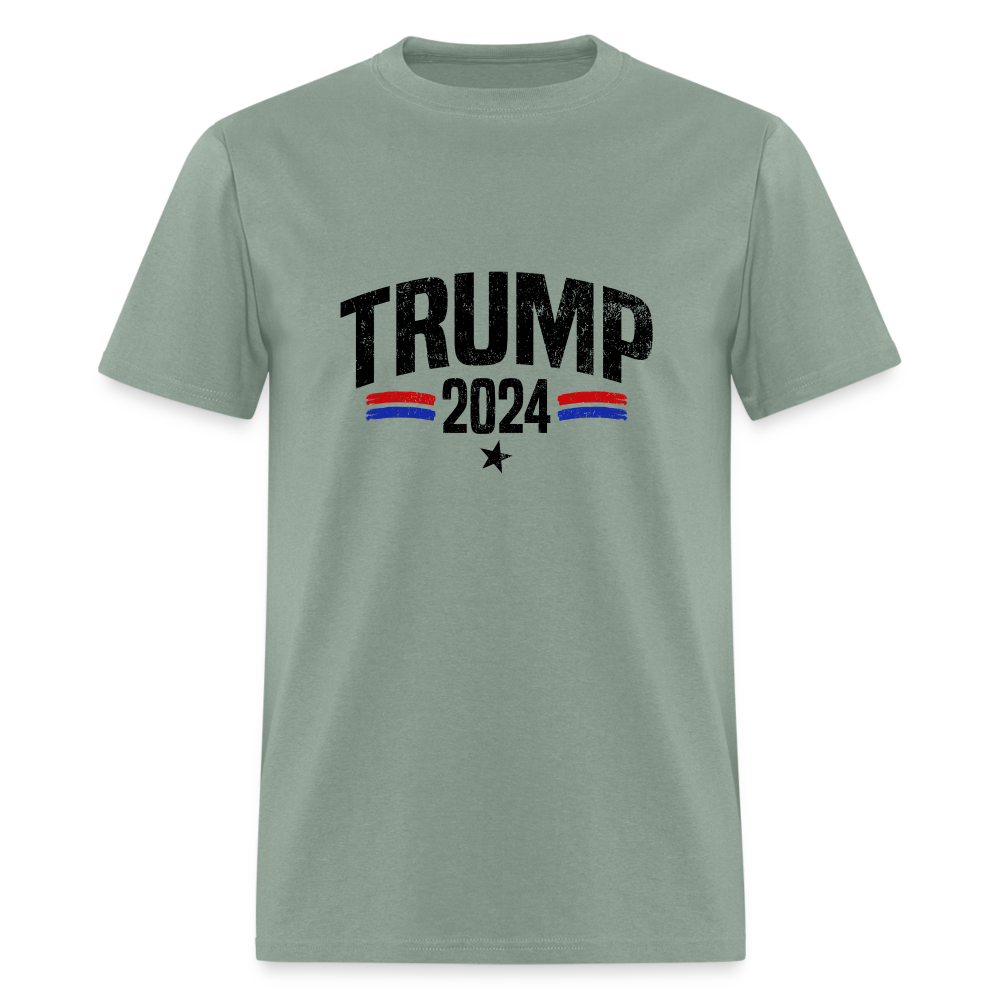 Trump 2024 I Am Voting For The Felon T-Shirt (Front and Back) - sage