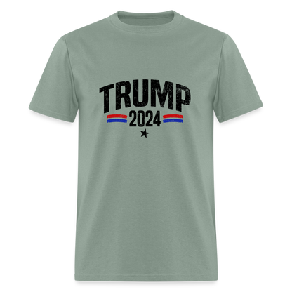 Trump 2024 I Am Voting For The Felon T-Shirt (Front and Back) - sage