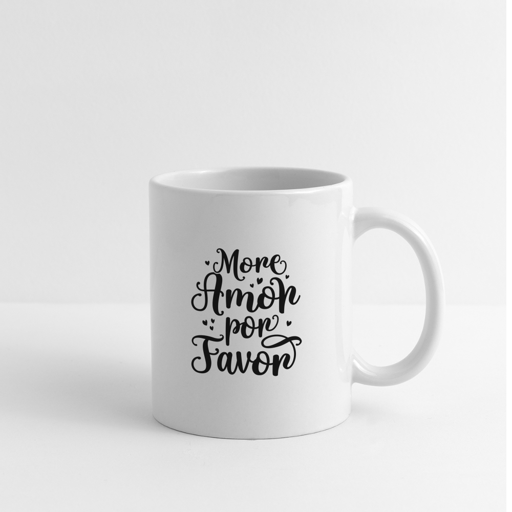 More Amor Por Favor Coffee Mug - white