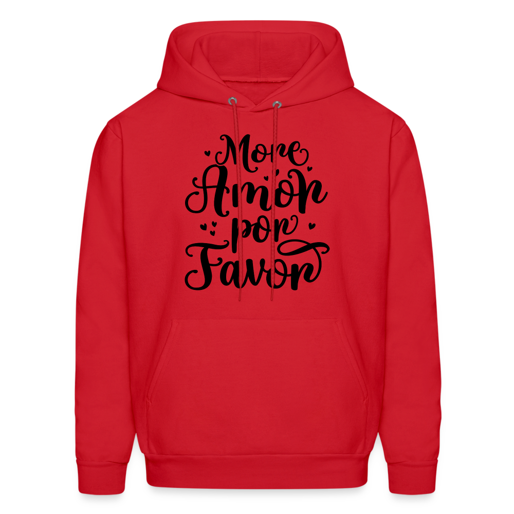 More Amor Por Favor Hoodie - red