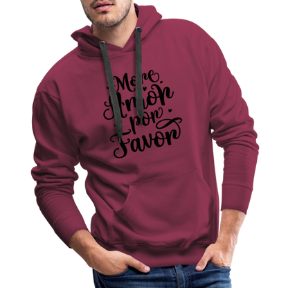 More Amor Por Favor Men’s Premium Hoodie - burgundy