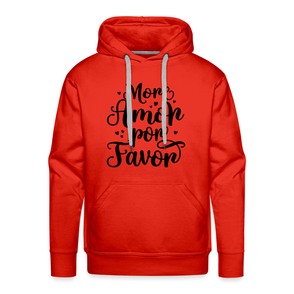 More Amor Por Favor Men’s Premium Hoodie - red