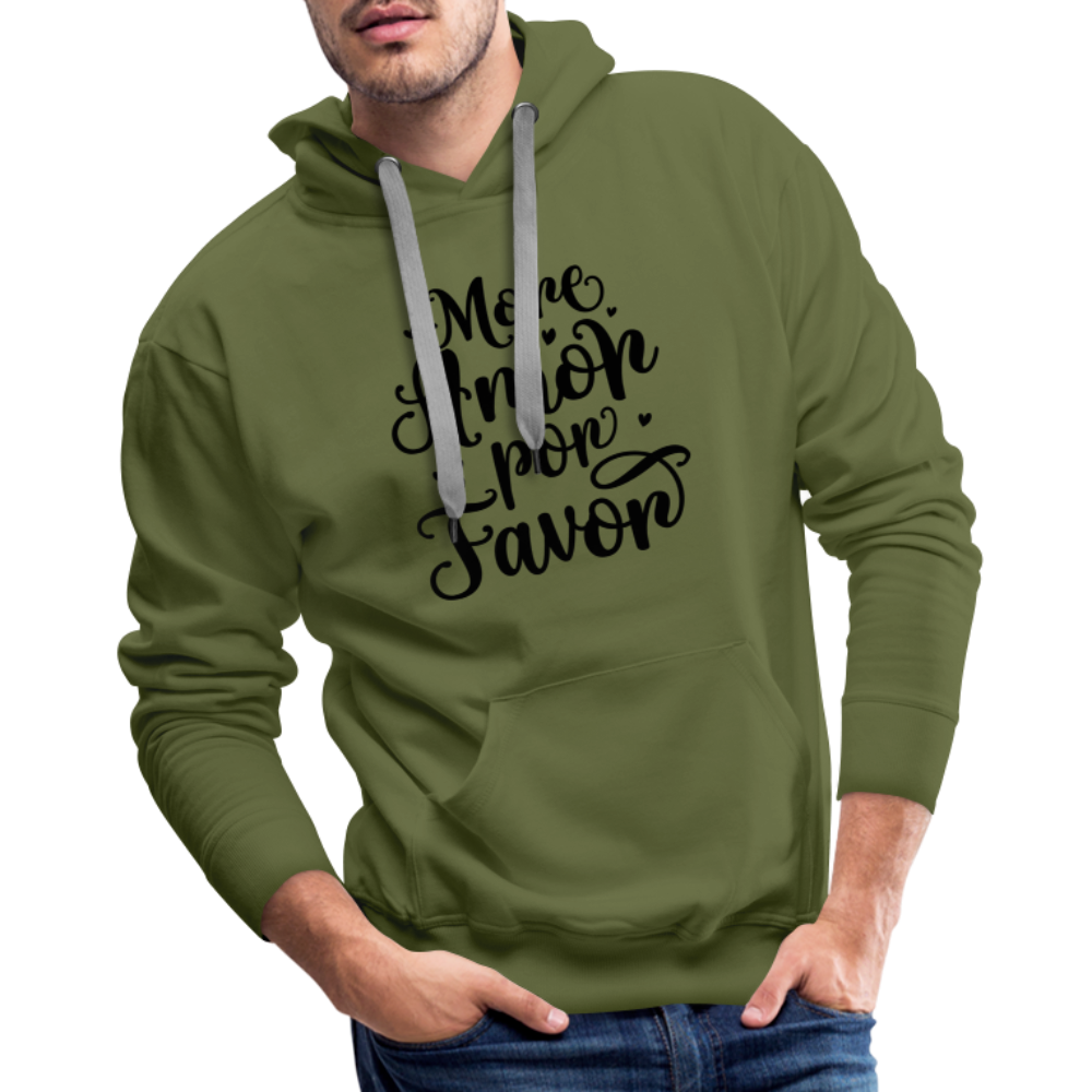 More Amor Por Favor Men’s Premium Hoodie - olive green