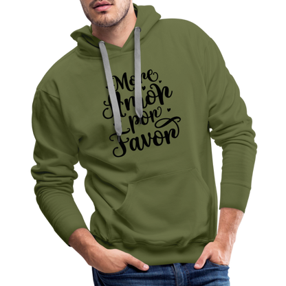 More Amor Por Favor Men’s Premium Hoodie - olive green