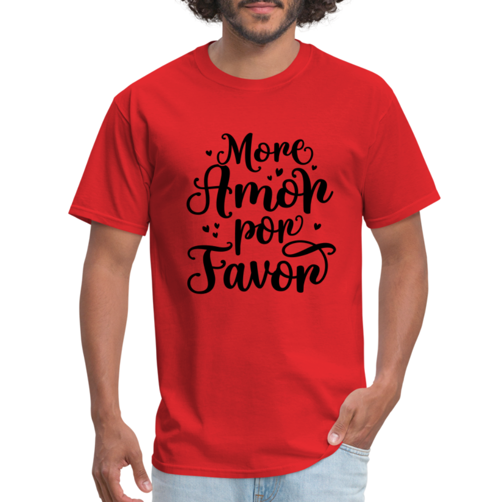 More Amor Por Favor T-Shirt - red