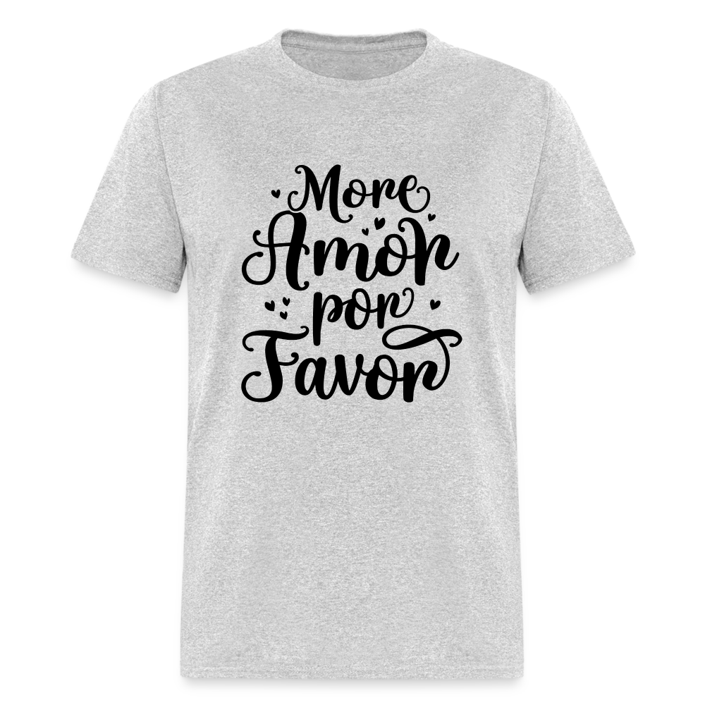 More Amor Por Favor T-Shirt - heather gray