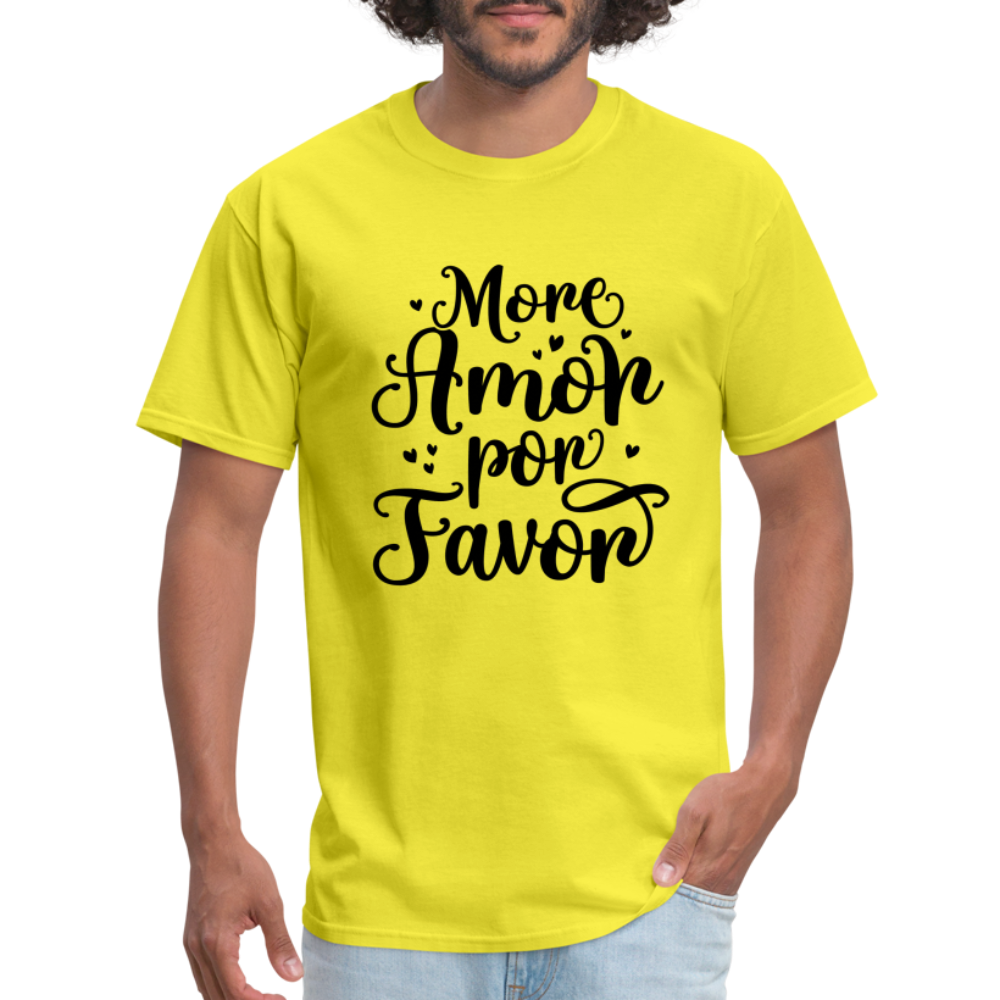 More Amor Por Favor T-Shirt - yellow