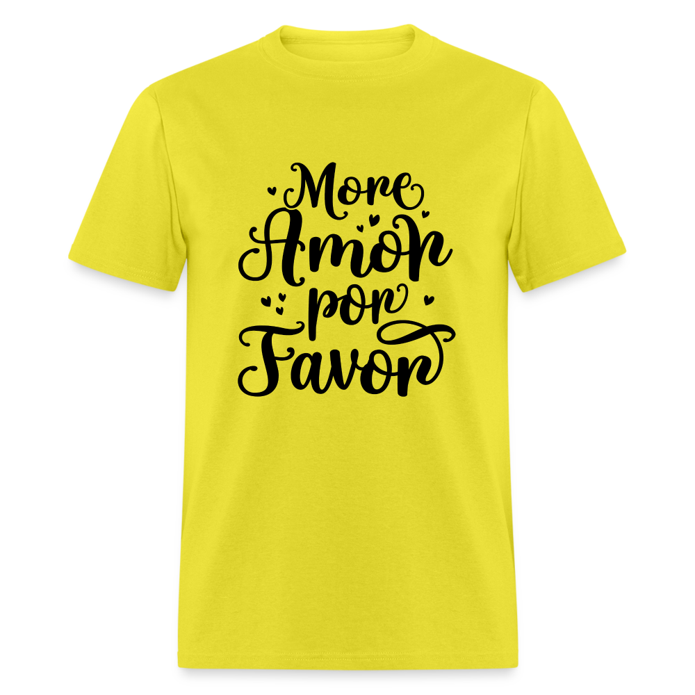 More Amor Por Favor T-Shirt - yellow