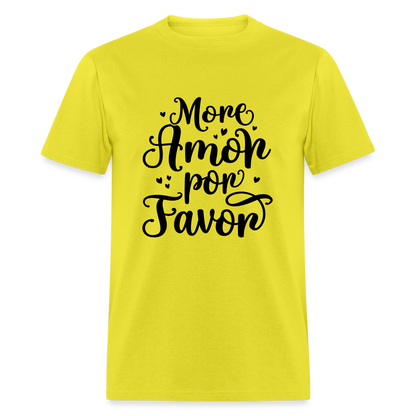 More Amor Por Favor T-Shirt - yellow