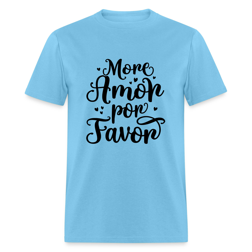 More Amor Por Favor T-Shirt - aquatic blue