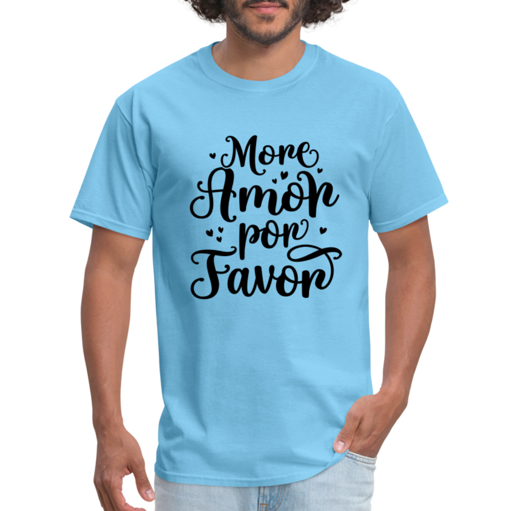 More Amor Por Favor T-Shirt - aquatic blue