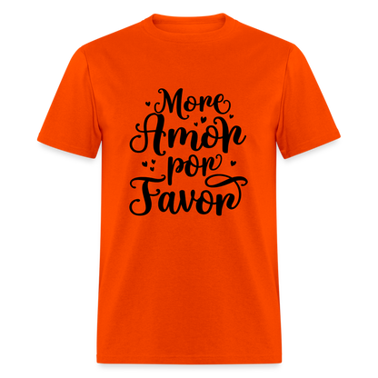 More Amor Por Favor T-Shirt - orange