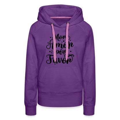 More Amor Por Favor Women’s Premium Hoodie - purple 