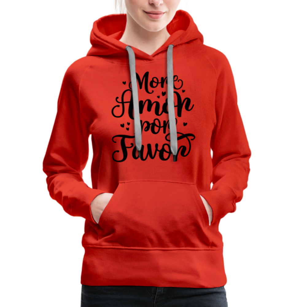 More Amor Por Favor Women’s Premium Hoodie - red