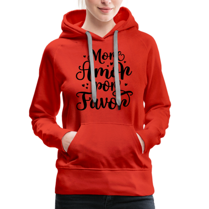 More Amor Por Favor Women’s Premium Hoodie - red