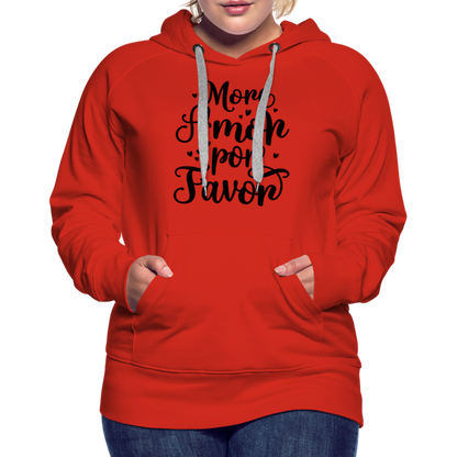 More Amor Por Favor Women’s Premium Hoodie - red