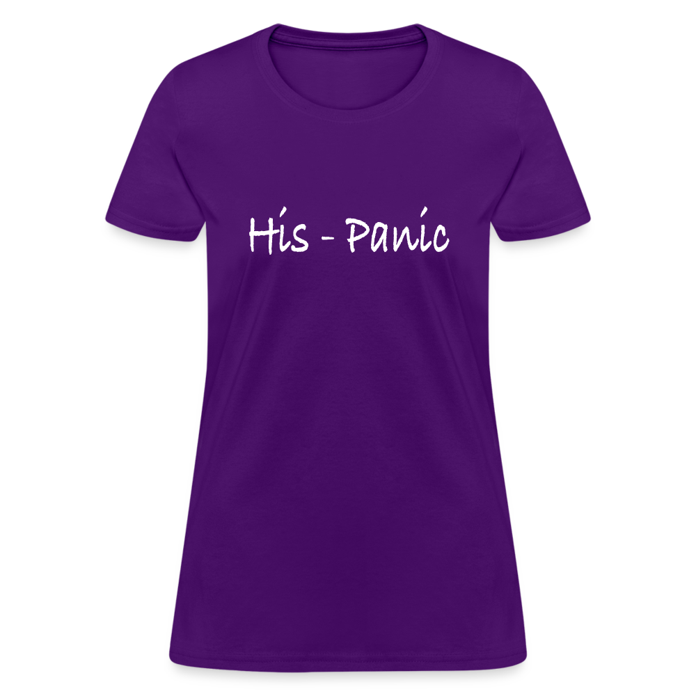 His - Panic Women's T-Shirt (Hispanic Women) - purple