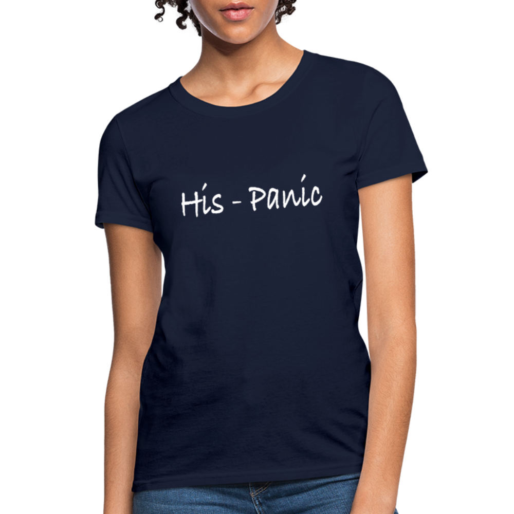 His - Panic Women's T-Shirt (Hispanic Women) - navy