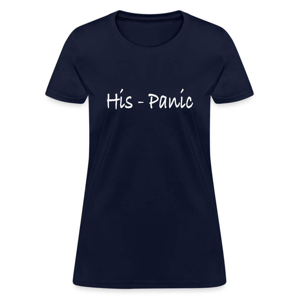 His - Panic Women's T-Shirt (Hispanic Women) - navy