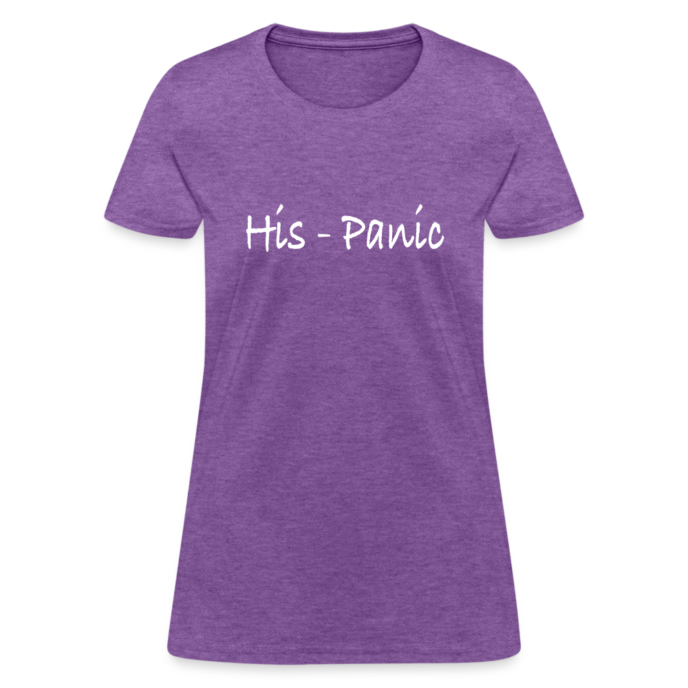 His - Panic Women's T-Shirt (Hispanic Women) - purple heather