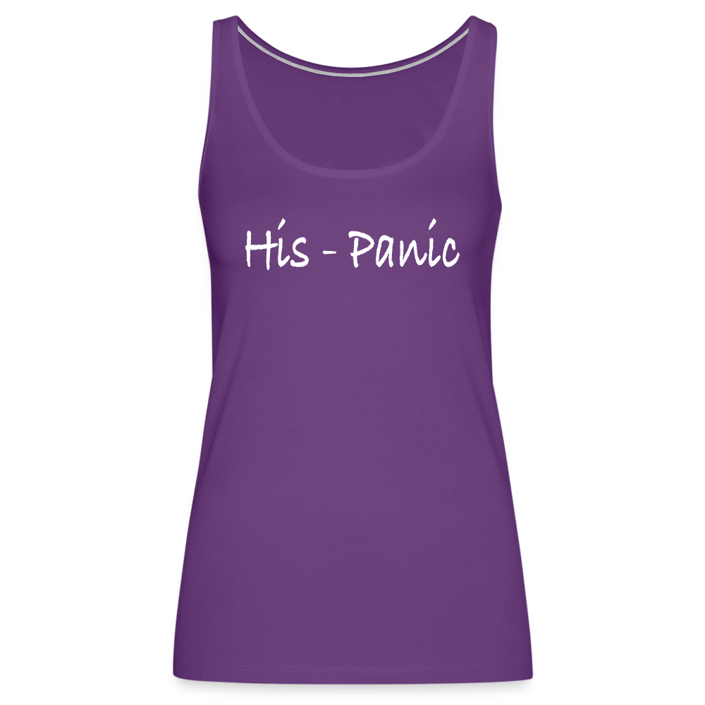 His - Panic Women's Women’s Premium Tank Top (Hispanic Women) - purple